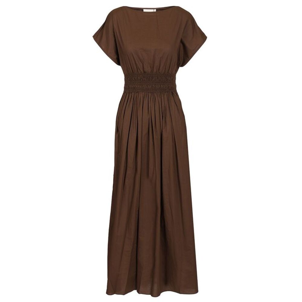 Matteau Women Shirred Waist Midi Dress